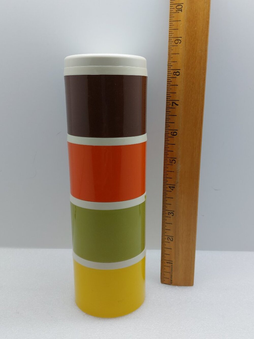 4 Vintage Tupperware Stackable Plastic Spice Shakers